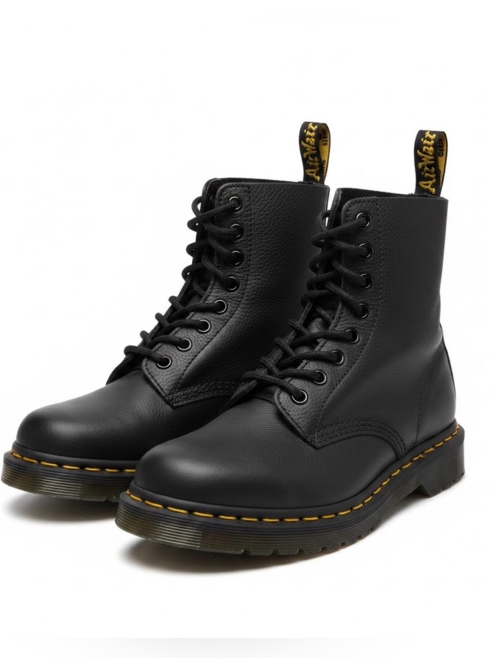 Women's Dr. Martens Pascal Black Leather Combat Boots US L6